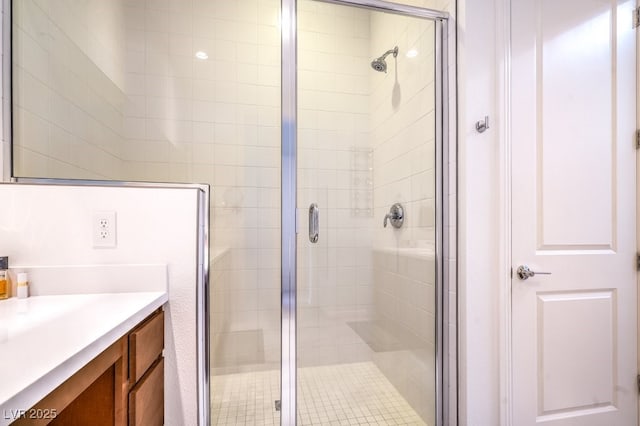 6728 Regency Ridge Ct, Las Vegas, NV 89148 - full bath featuring vanity and a shower stall