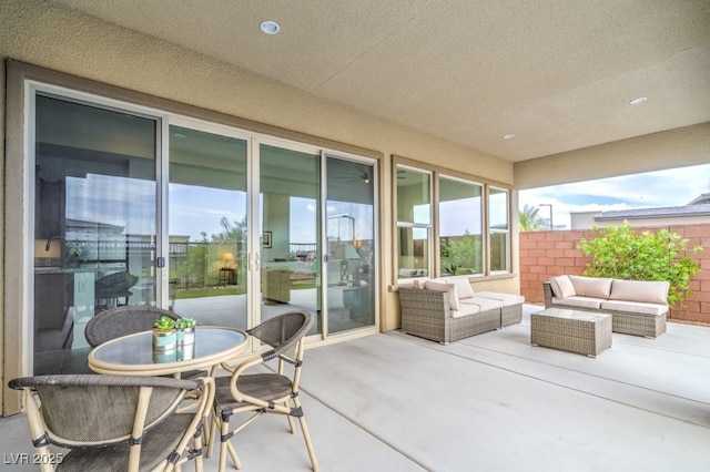 6728 Regency Ridge Ct, Las Vegas, NV 89148 - view of patio featuring an outdoor hangout area