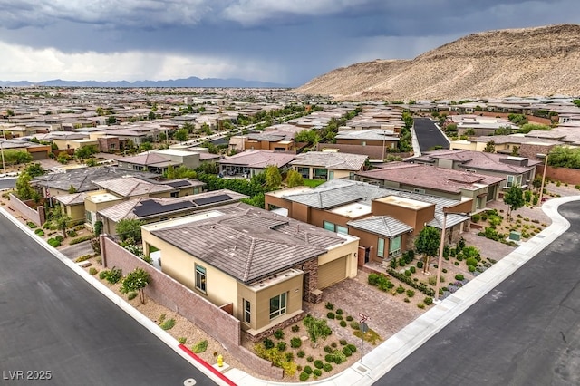 6728 Regency Ridge Ct, Las Vegas, NV 89148 - aerial view of residential area featuring a mountain backdrop