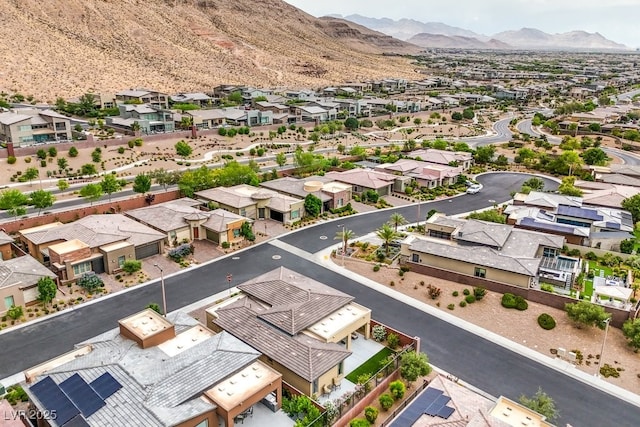 6728 Regency Ridge Ct, Las Vegas, NV 89148 - aerial perspective of suburban area featuring a mountainous background