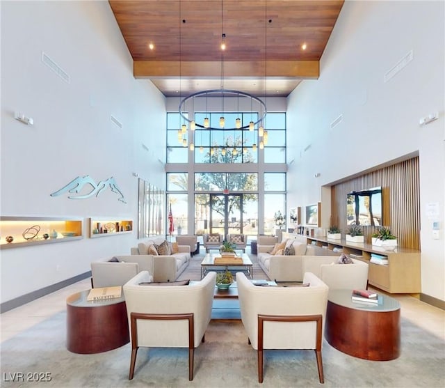 6728 Regency Ridge Ct, Las Vegas, NV 89148 - lobby with a towering ceiling and wood ceiling