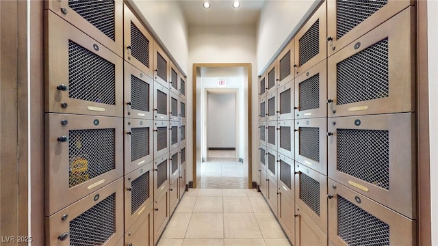 6728 Regency Ridge Ct, Las Vegas, NV 89148 - wine area with light tile patterned floors