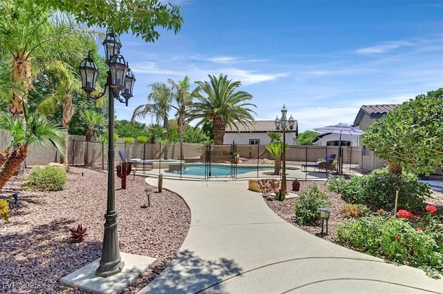 7408 Via Fiorentino St, Las Vegas, NV 89131 - view of swimming pool with a patio