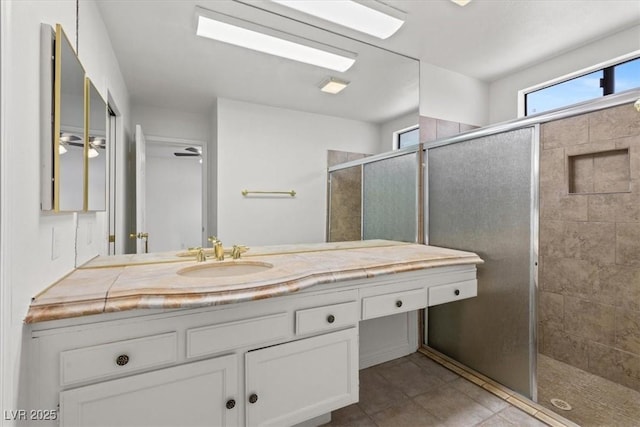 2480 Domingo St, Las Vegas, NV 89121 - full bathroom featuring a shower stall and vanity