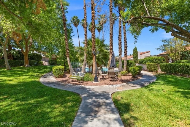 2480 Domingo St, Las Vegas, NV 89121 - view of community with a yard