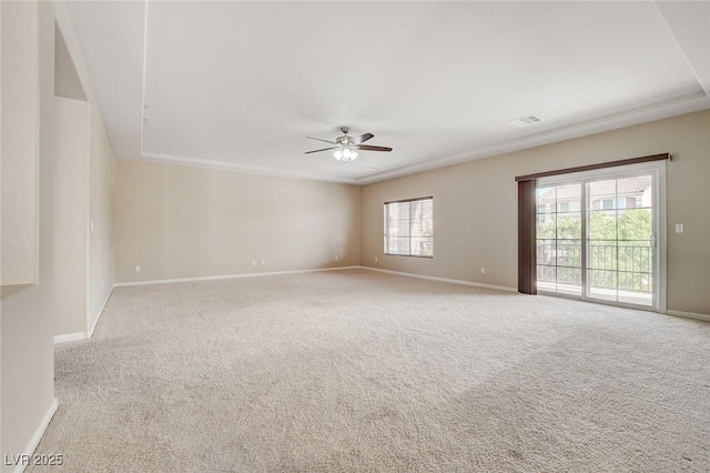 6402 Parrot Ridge Ct, Las Vegas, NV 89139 - unfurnished room featuring ceiling fan, baseboards, and carpet floors