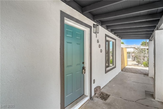 1600 E Mcdonald Ave, North Las Vegas, NV 89030 - entrance to property with stucco siding