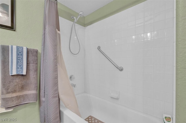 7950 W Flamingo Rd Unit 1003, Las Vegas, NV 89147 - bathroom with shower / bath combo with shower curtain