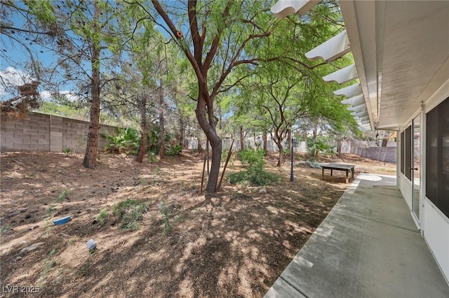 3201 Beacon Shores Cir, Las Vegas, NV 89117 - fenced backyard featuring a patio