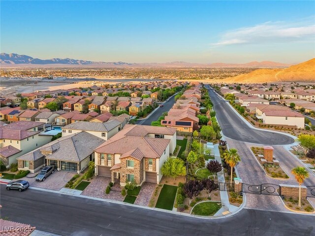 4702 Amazing View St, Las Vegas, NV 89129 - aerial view of residential area featuring mountains