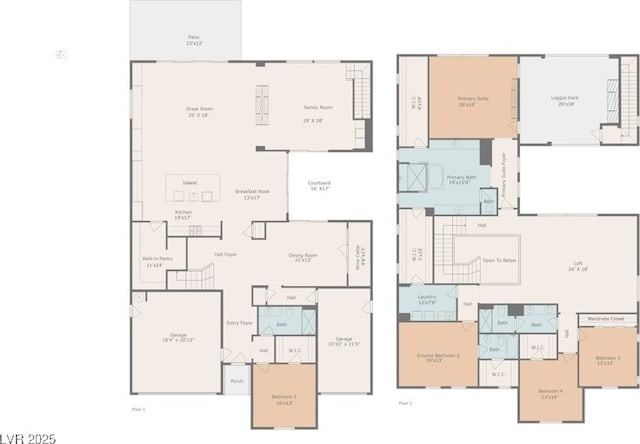 4702 Amazing View St, Las Vegas, NV 89129 - home floor plan