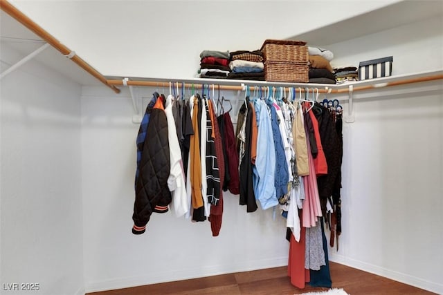 520 Blackbird Knoll Ct, North Las Vegas, NV 89084 - walk in closet with wood finished floors