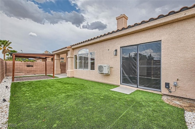 9622 Emeraude Ave, Las Vegas, NV 89147 - view of yard with ac unit