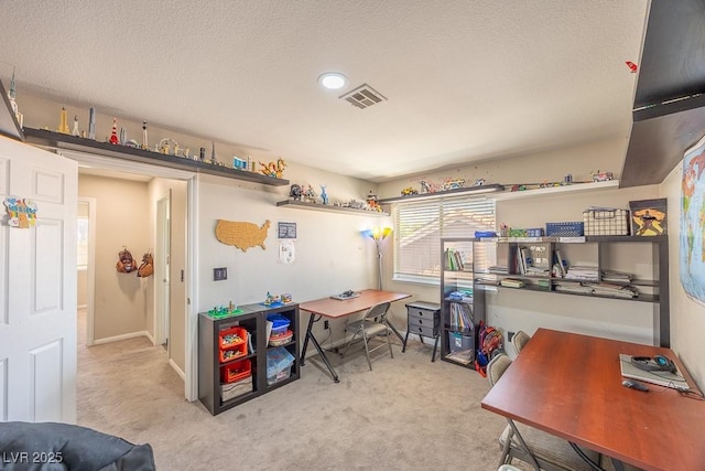 747 Canyon Crest Dr, Las Vegas, NV 89123 - office with carpet flooring and a textured ceiling