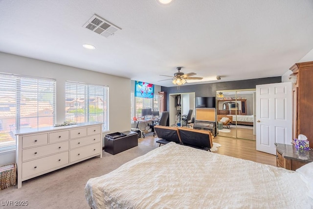 747 Canyon Crest Dr, Las Vegas, NV 89123 - bedroom with recessed lighting and ceiling fan