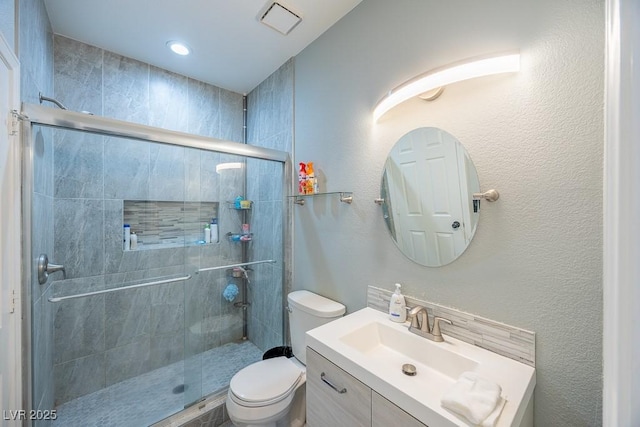 747 Canyon Crest Dr, Las Vegas, NV 89123 - full bath with vanity, toilet, and a stall shower