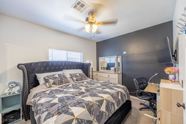 747 Canyon Crest Dr, Las Vegas, NV 89123 - bedroom featuring carpet flooring and a ceiling fan