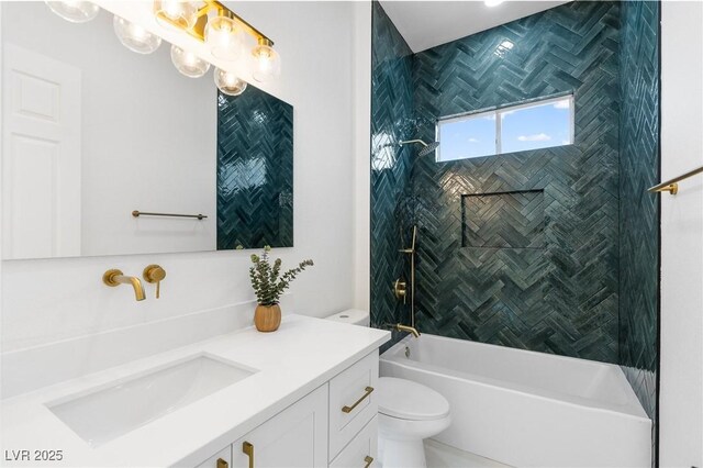 5225 Villa Dante Ave, Las Vegas, NV 89141 - full bathroom featuring vanity and tub / shower combination