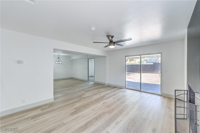 1805 Amboy Dr, Las Vegas, NV 89108 - unfurnished room with ceiling fan and light wood finished floors