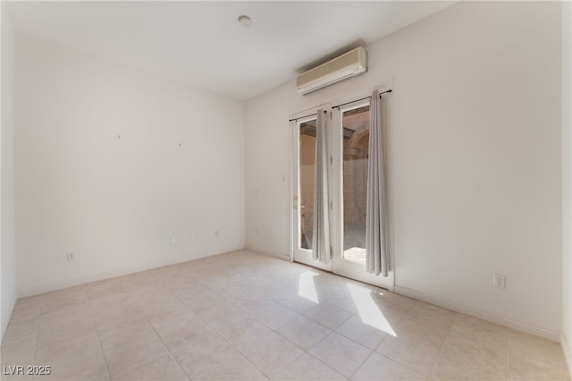 9025 Loggers Mill Ave, Las Vegas, NV 89143 - spare room with a wall mounted air conditioner, light tile patterned flooring, and a smoke detector