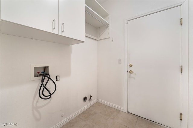 9025 Loggers Mill Ave, Las Vegas, NV 89143 - laundry area featuring cabinet space, hookup for a washing machine, and baseboards