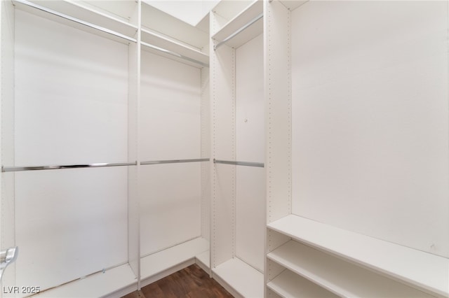 9025 Loggers Mill Ave, Las Vegas, NV 89143 - spacious closet with dark wood-style flooring