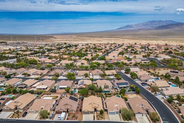 8340 Jeremiahs Lodge Ave, Las Vegas, NV 89131 - aerial view of residential area featuring mountains