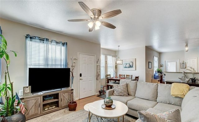 9975 Peace Way Unit 1069, Las Vegas, NV 89147 - living area featuring a ceiling fan