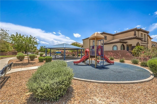 5528 Stone Lagoon St, North Las Vegas, NV 89031 - community play area featuring a gazebo