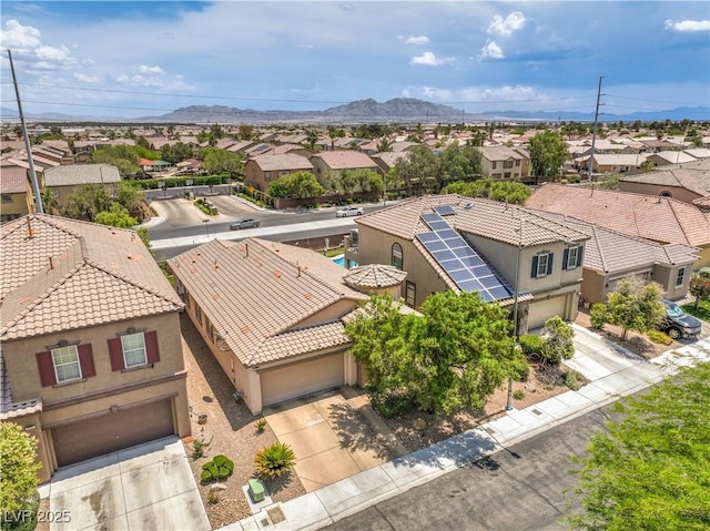 5528 Stone Lagoon St, North Las Vegas, NV 89031 - aerial view of residential area with mountains