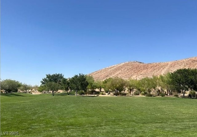 9992 Peak Lookout St, Las Vegas, NV 89178 - view of property's community with a mountain view and a yard
