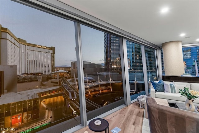 3726 Las Vegas Blvd Unit 606, Las Vegas, NV 89158 - balcony featuring an outdoor hangout area and a city view