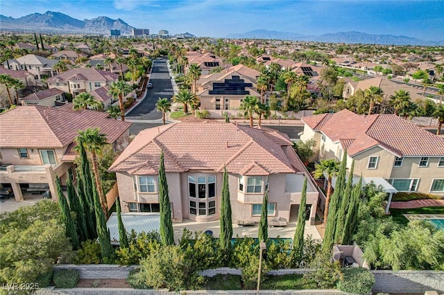 10671 Capesthorne Way, Las Vegas, NV 89135 - aerial perspective of suburban area featuring mountains