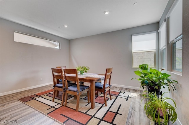 2651 Deep Canyon St, Henderson, NV 89044 - dining area featuring light wood-style flooring and recessed lighting
