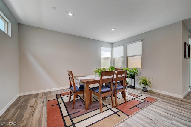 2651 Deep Canyon St, Henderson, NV 89044 - dining space featuring light wood-type flooring and recessed lighting