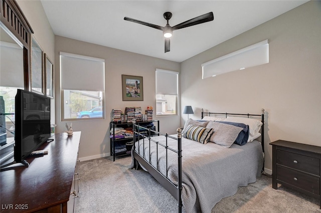 2651 Deep Canyon St, Henderson, NV 89044 - carpeted bedroom featuring multiple windows and ceiling fan