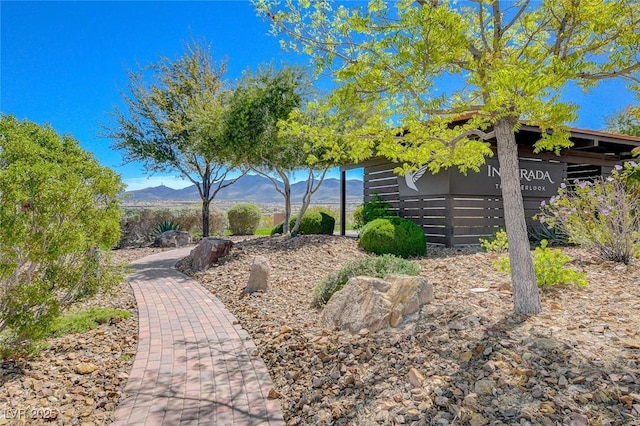 2651 Deep Canyon St, Henderson, NV 89044 - view of yard featuring a mountain view