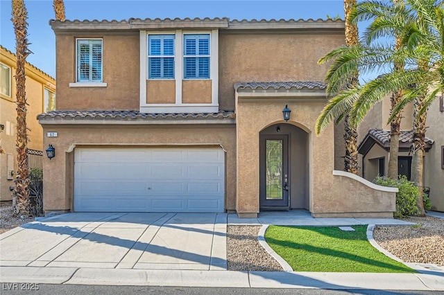 62 Myrtle Springs Ct, Las Vegas, NV 89148 - view of front of home with an attached garage, stucco siding, and concrete driveway