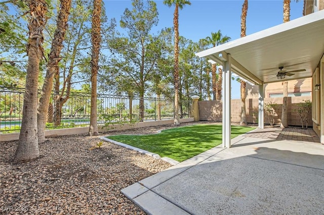 62 Myrtle Springs Ct, Las Vegas, NV 89148 - view of yard featuring ceiling fan and a patio area