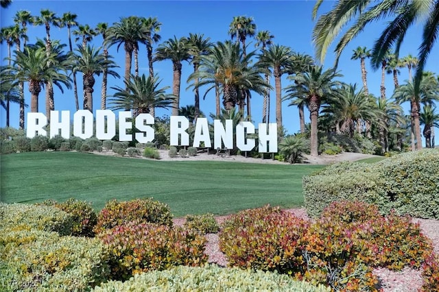 62 Myrtle Springs Ct, Las Vegas, NV 89148 - community / neighborhood sign featuring a lawn and view of golf course