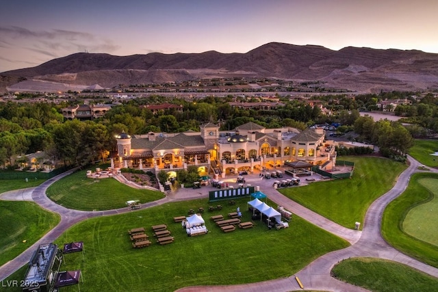 11926 Port Labelle Dr, Las Vegas, NV 89141 - aerial view at dusk of a mountain view