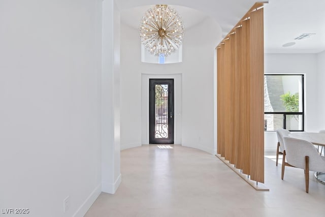 11926 Port Labelle Dr, Las Vegas, NV 89141 - entrance foyer featuring a chandelier and plenty of natural light