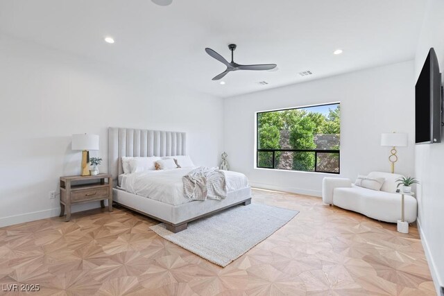 11926 Port Labelle Dr, Las Vegas, NV 89141 - bedroom featuring recessed lighting and ceiling fan
