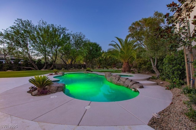11926 Port Labelle Dr, Las Vegas, NV 89141 - view of swimming pool featuring a patio area and a pool with connected hot tub