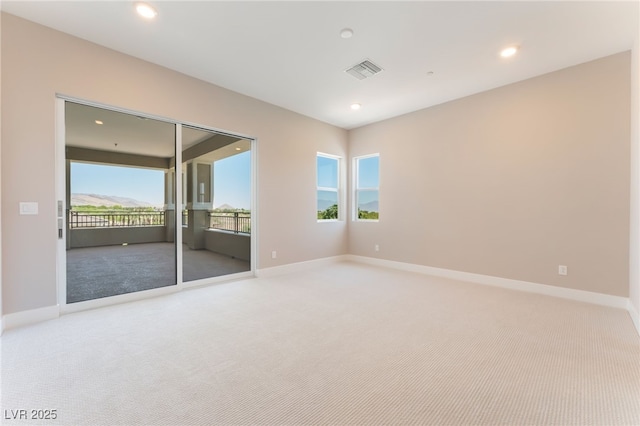 128 Los Cabos Dr Unit 301, Las Vegas, NV 89144 - carpeted spare room with baseboards and recessed lighting