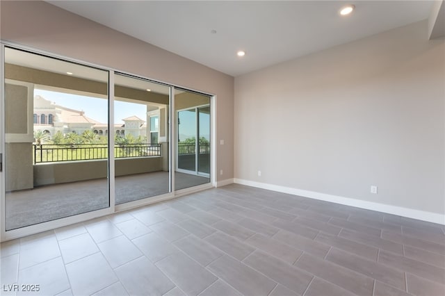 128 Los Cabos Dr Unit 301, Las Vegas, NV 89144 - empty room featuring recessed lighting and baseboards