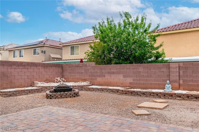 6558 Musette Ave, Las Vegas, NV 89139 - view of patio featuring a fire pit