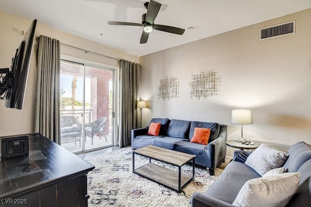 83 E Agate Ave Unit 207, Las Vegas, NV 89123 - living room featuring ceiling fan