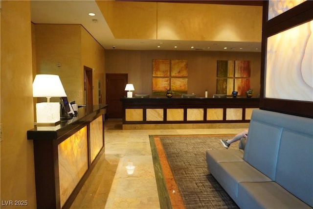 145 E Harmon Ave Unit 27619, Las Vegas, NV 89109 - reception with recessed lighting
