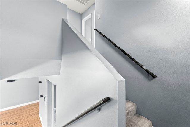 2062 Club Crest Way, Henderson, NV 89014 - staircase with wood finished floors and baseboards